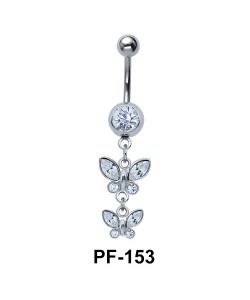 Butterfly Pair Shaped Belly Piercing PF-153