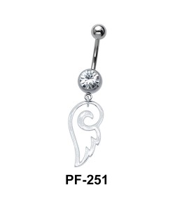 Wings Shaped Belly Piercing PF-251