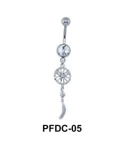 Stone Studded Dream Catcher Belly Piercing PFDC-05