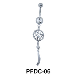 Stone Studded Dream Catcher Body Piercing PFDC-06