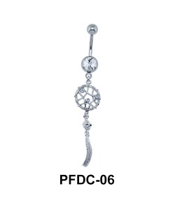 Stone Studded Dream Catcher Body Piercing PFDC-06