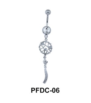 Stone Studded Dream Catcher Body Piercing PFDC-06