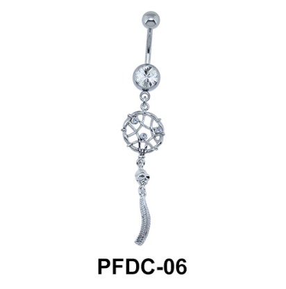 Stone Studded Dream Catcher Body Piercing PFDC-06