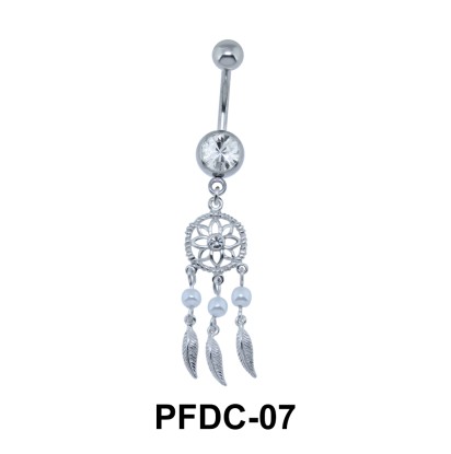 Flower Dreamcatcher Belly Piercing PFDC-07