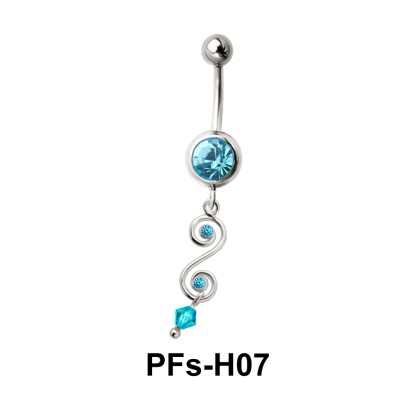 Belly Piercing Dangling PFs-H07