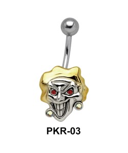 Smiling Evil Face Belly Piercing PKR-03