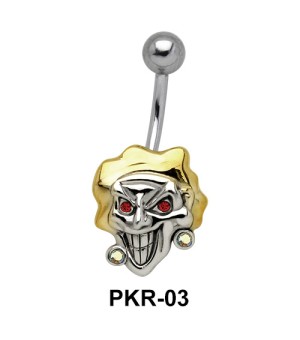 Smiling Evil Face Belly Piercing PKR-03