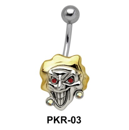 Smiling Evil Face Belly Piercing PKR-03