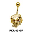 Smiling Evil Face Belly Piercing PKR-03