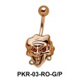 Smiling Evil Face Belly Piercing PKR-03