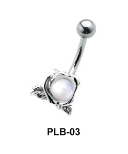 Flower Belly Pearl Piercing PLB-03