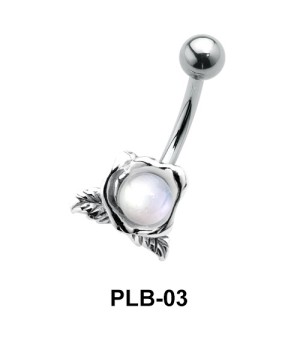 Flower Belly Pearl Piercing PLB-03