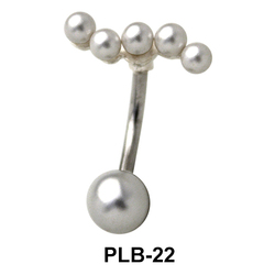 Wavy Belly Pearl Piercing PLB-22