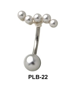 Wavy Belly Pearl Piercing PLB-22