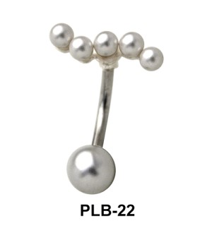 Wavy Belly Pearl Piercing PLB-22