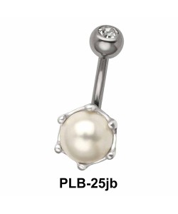 Pearl n Stone Set Belly Pearls PLB-25jb