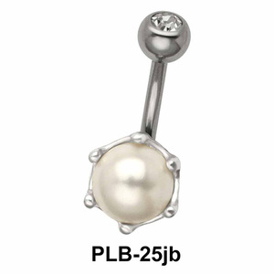 Pearl n Stone Set Belly Pearls PLB-25jb