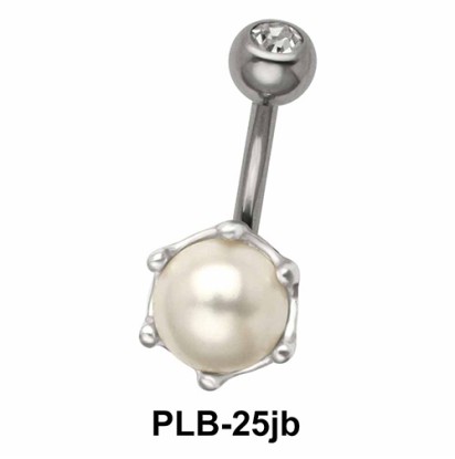 Pearl n Stone Set Belly Pearls PLB-25jb