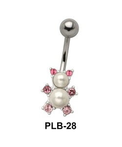 Teddy with Stones Belly Pearls PLB-28