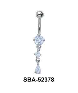 Multi Stone Belly Piercing with CZ SBA-52378