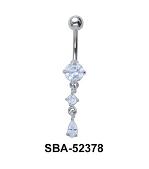 Multi Stone Belly Piercing with CZ SBA-52378