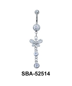 Butterfly Shaped Belly Piercing SBA-52514