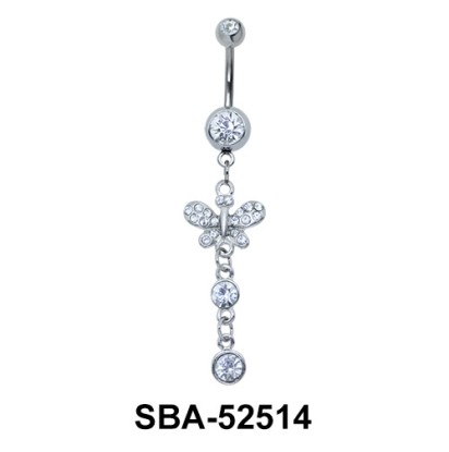 Butterfly Shaped Belly Piercing SBA-52514