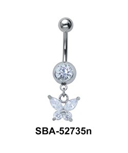 Belly Piercing with Butterfly SBA-52735n