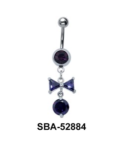 Bow Shaped Belly Piercing SBA-52884