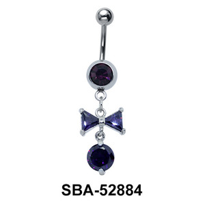 Bow Shaped Belly Piercing SBA-52884