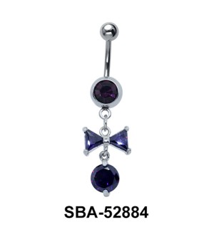 Bow Shaped Belly Piercing SBA-52884