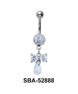 Bow Shaped Belly Piercing SBA-52888