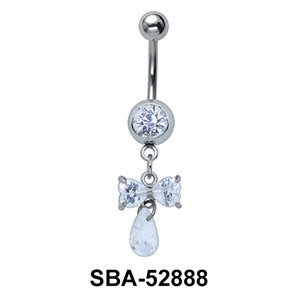 Bow Shaped Belly Piercing SBA-52888
