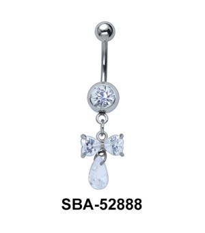 Bow Shaped Belly Piercing SBA-52888