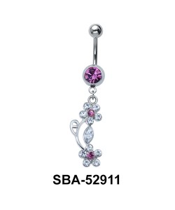 Flowers Shaped Belly Piercing SBA-52911