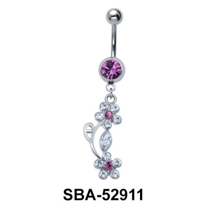 Flowers Shaped Belly Piercing SBA-52911