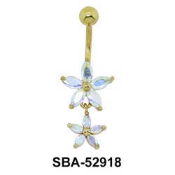 Lily Shaped Belly Piercing SBA-52918