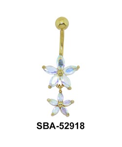 Lily Shaped Belly Piercing SBA-52918