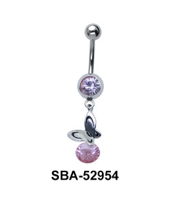 Butterfly Dangling Belly Piercing SBA-52954