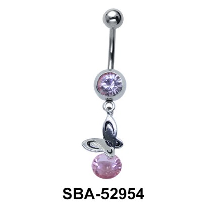 Butterfly Dangling Belly Piercing SBA-52954