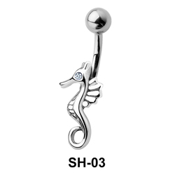 Seahorse Designed Fabulous Belly piercing SH-03