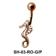 Seahorse Designed Fabulous Belly piercing SH-03