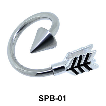 Bent Arrow Belly Closure Rings SPB-01