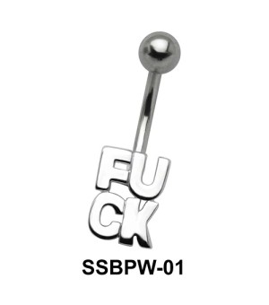 Fuck Script Belly Piercing SSBPW-01