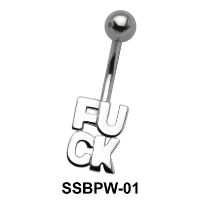 Fuck Script Belly Piercing SSBPW-01