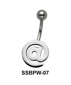 @ Design Matte Finished Belly Piercing SSBPW-07