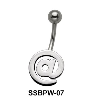 @ Design Matte Finished Belly Piercing SSBPW-07