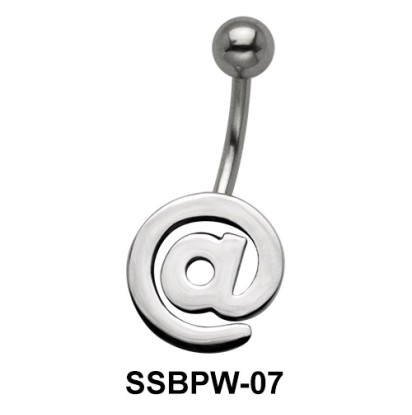 @ Design Matte Finished Belly Piercing SSBPW-07