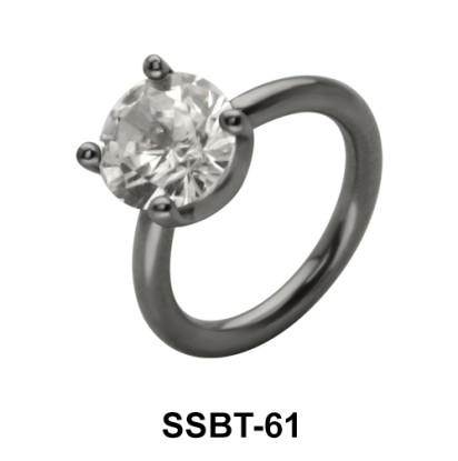 Round CZ Belly Piercing SSBT-61