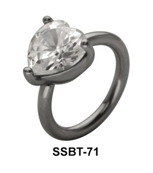 Heart Shaped Belly Piercing SSBT-71